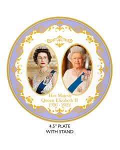 Commemorative Queen Elizabeth II small plate in gift box (4.5 inches / 9cm) LP18205