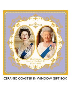 Commemorative Queen Elizabeth II large plate in gift box (8 inches / 20cm) LP18207