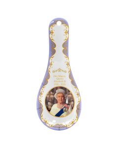 Commemorative Queen Elizabeth II Spoon rest 24cm (9 inches) LP18213