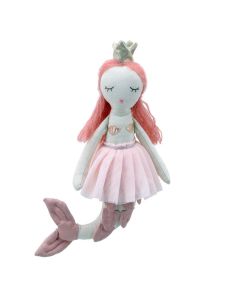 Wilberry Dolls - Mermaid - strawberry blond hair, fish tail with scales, silver crown 29cm (11.5 inches) WB001019