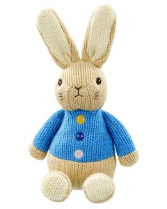 Peter Rabbit Made with Love Knitted Soft Toy 30cm by Rainbow Designs PO1540