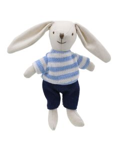 Boy Rabbit with knitted outfit 16cm (6.25 inches) Wilberry Collectables WB001513