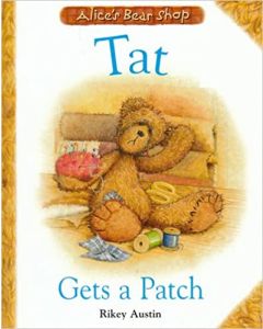 Alice's Bears Illustration of Tat from Storybook Tat gets a patch