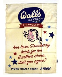 walls ice cream vintage strawberry tea towel twl2wv02