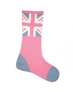 UJ115DS Pink Union Jack Christmas Stocking by Woven Magic