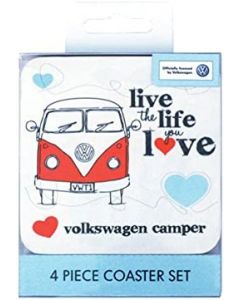 VW Camper Van Coasters Live the Life you Love 