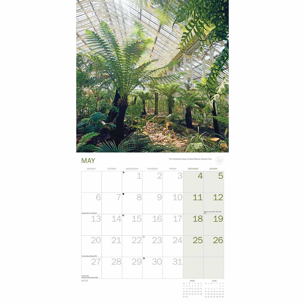 Royal Botanic Gardens Kew Kew In Colour Wall Calendar 2024 By Carousel